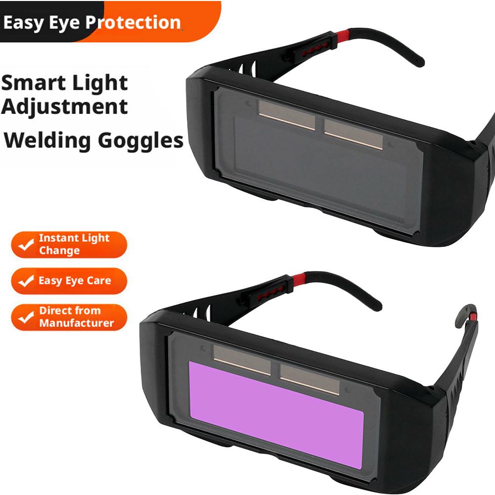 Auto Darkening Welding Goggles Professional Solar Powered Eye Protection For Welding Cutting & Grinding Automatically Dims Durin