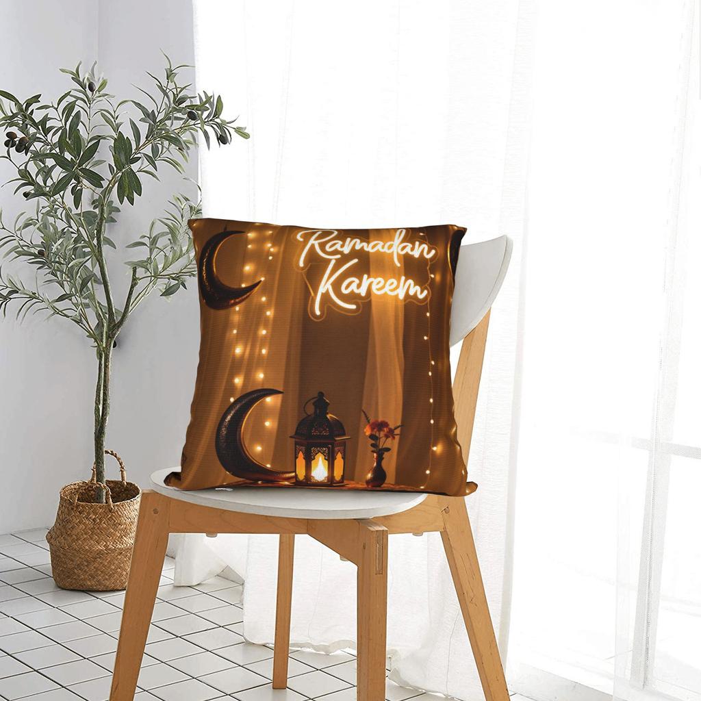 Ramadan Lantern Pillow Cover Fashion Pillow Case For Sofa Car Home Decor Soft Cushion Cover Gift