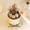 Make-up-Pinsel-Aufbewahrungsbox, große Kapazität, unterteilter Organizer mit transparenter Abdeckung, drehbares Make-up-Etui für Pinsel, Lippenstifte