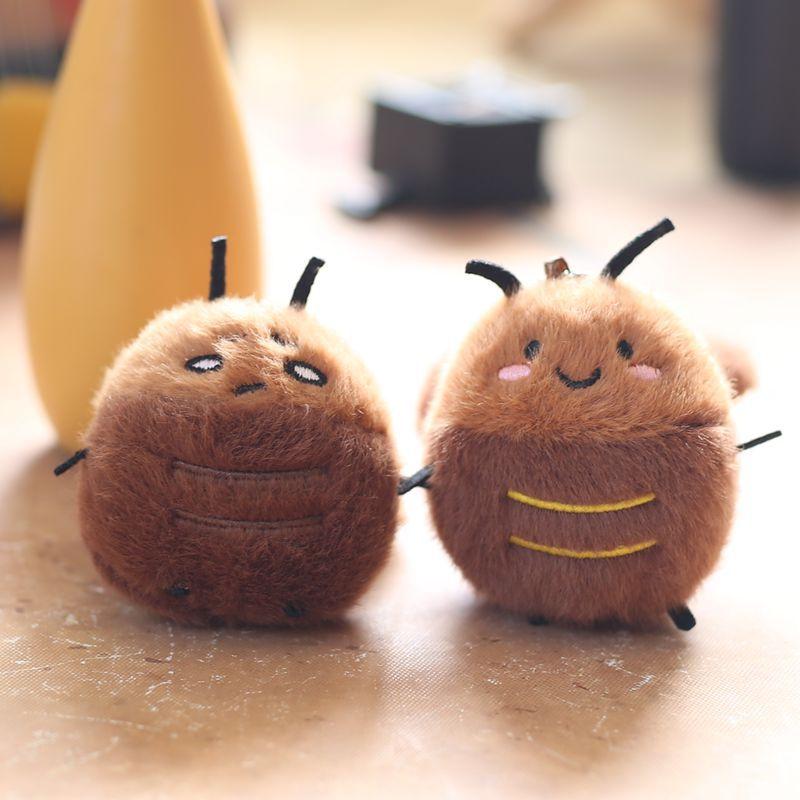 Cute Little Cockroach Pendant Plush Toy Doll Xiaoqiang Schoolbag Hanging Decoration Keychain Doll Doll