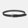 Halden (W) Vintage Silver Buckle Belt (T011_black)