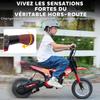Electric Motorcycle for Children, 24 V, 250 W, Speed 6.4-16 km/h, Ages 8-12, Red