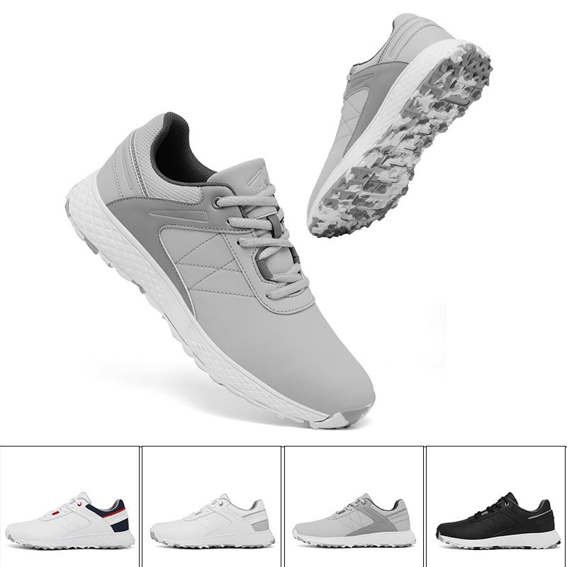 Waterproof Golf Shoes Men And Women Golf Sneakers Gym Walking Shoes with Comfortable Training Golfing Shoes Leather