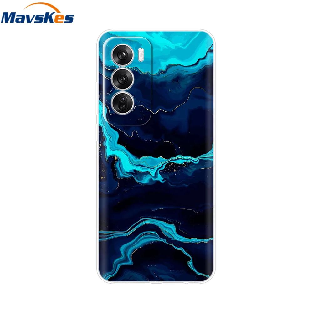 OPPO Reno 12 Pro 5G Case Fashion Flower Silicone Phone Case For OPPO Reno 12 Cover Reno12 Pro Bumper 2024 Soft Black TPU Fundas
