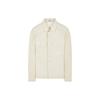 Solid Color Polo Collar Single Breasted Long Sleeve Jacket Men Jackets Beige 7915109X4-V0097