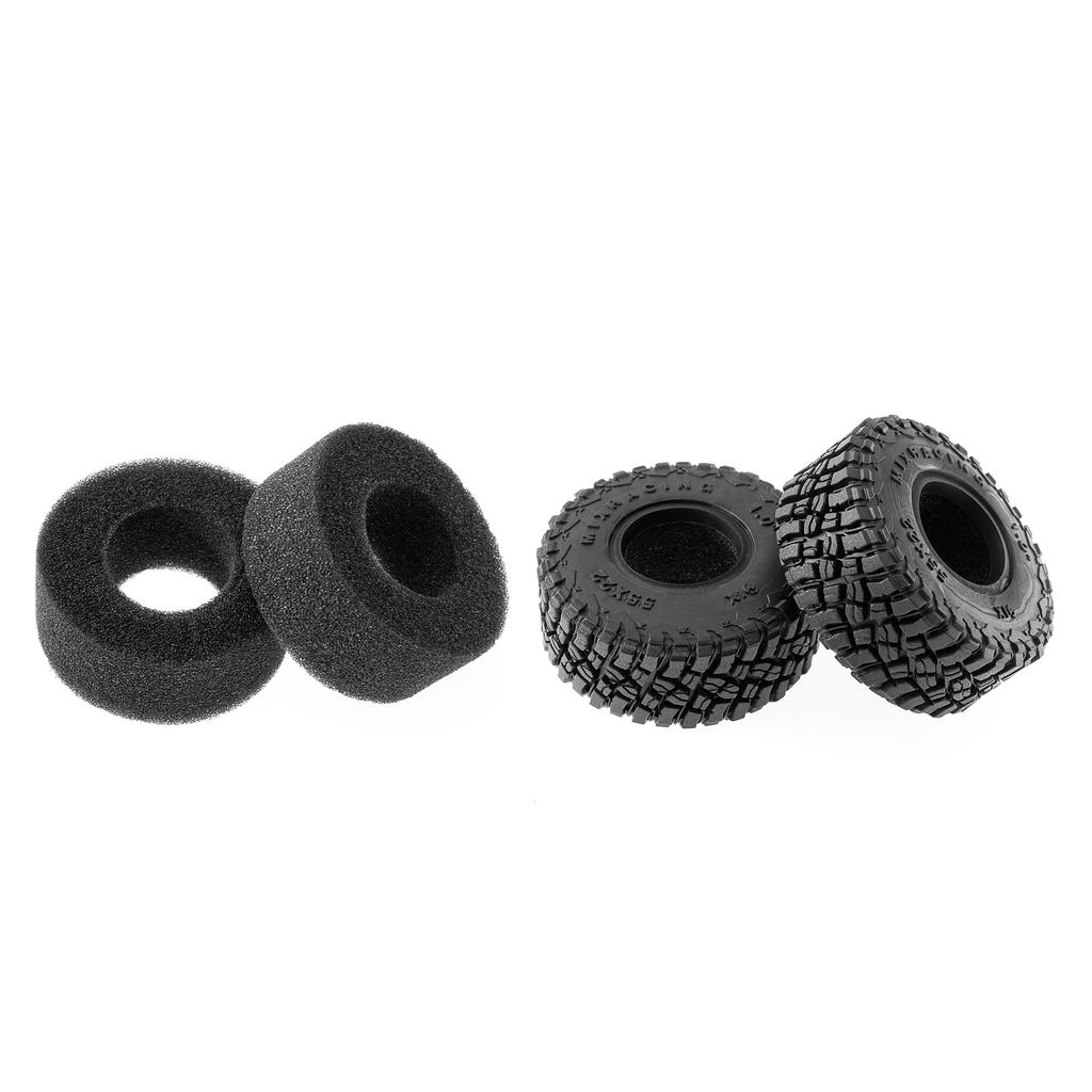 Rubber Tires Remote Control Car Tires 4PCS 1.0inch Replacement for    4-M