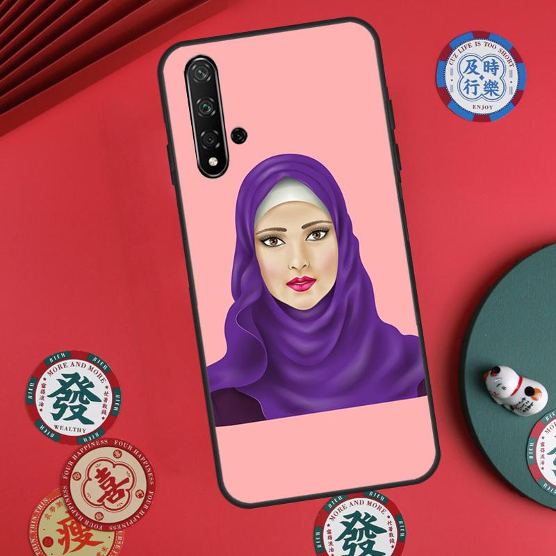 

Мусульманская Исламская Арабская Девушка Хиджаб Для Huawei Nova Y60 Y70 Y90 Y72 Y73 Y61 Y91 7i 8i 11i 12i 12s 9 10 SE P20 P30 P40 Lite Чехол Huawei Nova 7i