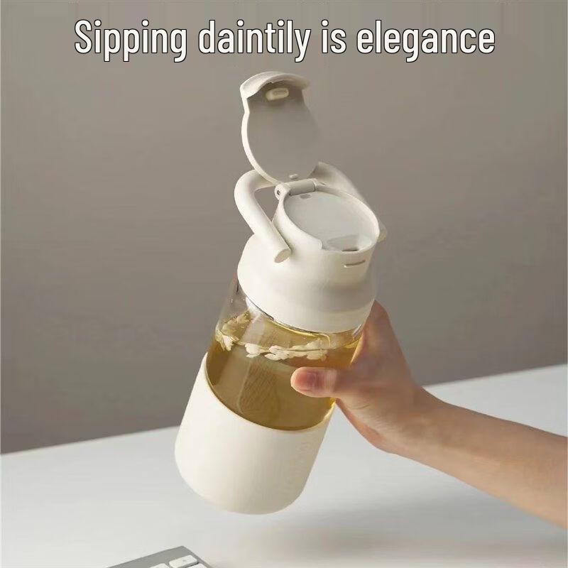 HOLOHOLO Portable Tea Infuser Glass Bottle