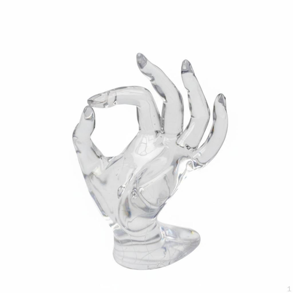 OK Gesture Band Display Stylish Design Jewelry Stable Base Hand Shaped