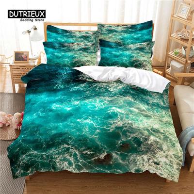 3pcs Duvet Cover Set, 3D Beautiful Scenery Bedding Set, Soft Comfortable Breathable Duvet Cover, For Bedroom Guest Room Decor
