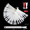 Fan-Shaped Nail Art Color Swatch Board with Buckle for Beginners