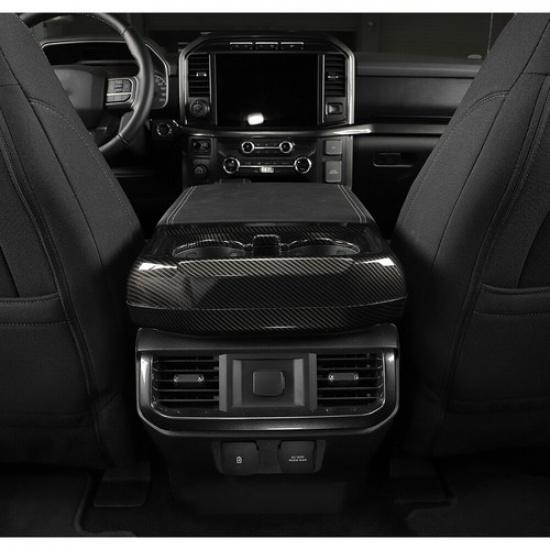 Rear Console Cup Holder Panel Trim Cover For Ford F-150 -2024 Accessories
