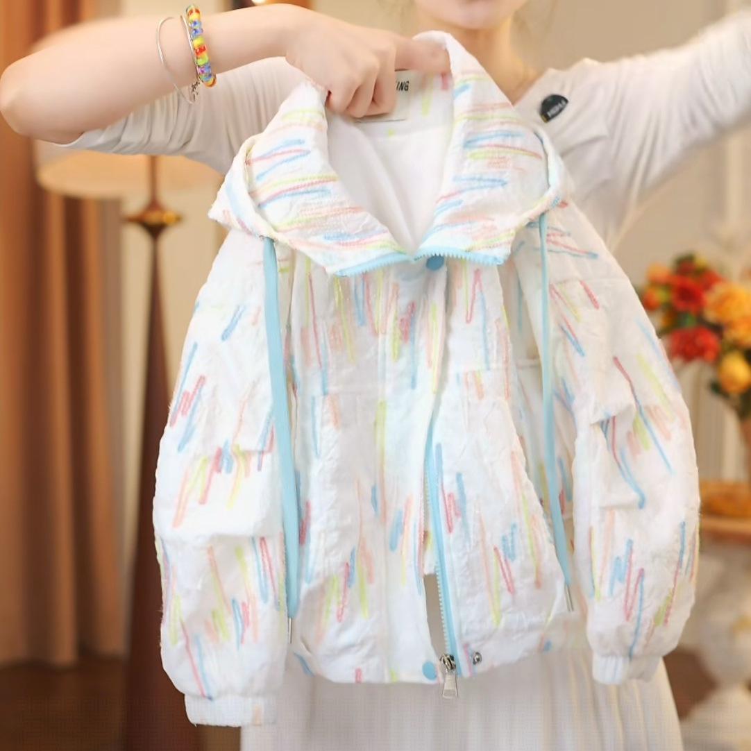 

Girls 2025 Spring & Autumn Hooded Fashion Jacket - Casual Coat for Middle & Big Kids 110 cm