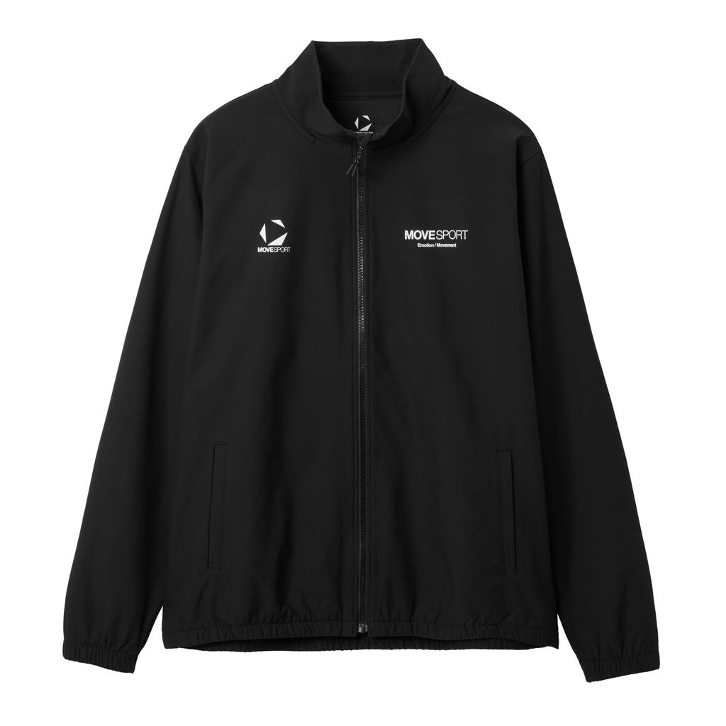 Move Sports Cross Descente Stretch Woven Stand Soft To the Comfortable for and BK00 Double-Weave Jacket, Touch, Training, Running, Walking, Men's,