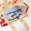 Marushin Reusable Horizontal Tote Cambodia Go Green Red Fair Tote A4 415010800 Bag, Mountain, Trade, Reusable, Recycled, Bag, Horizontal, Size,