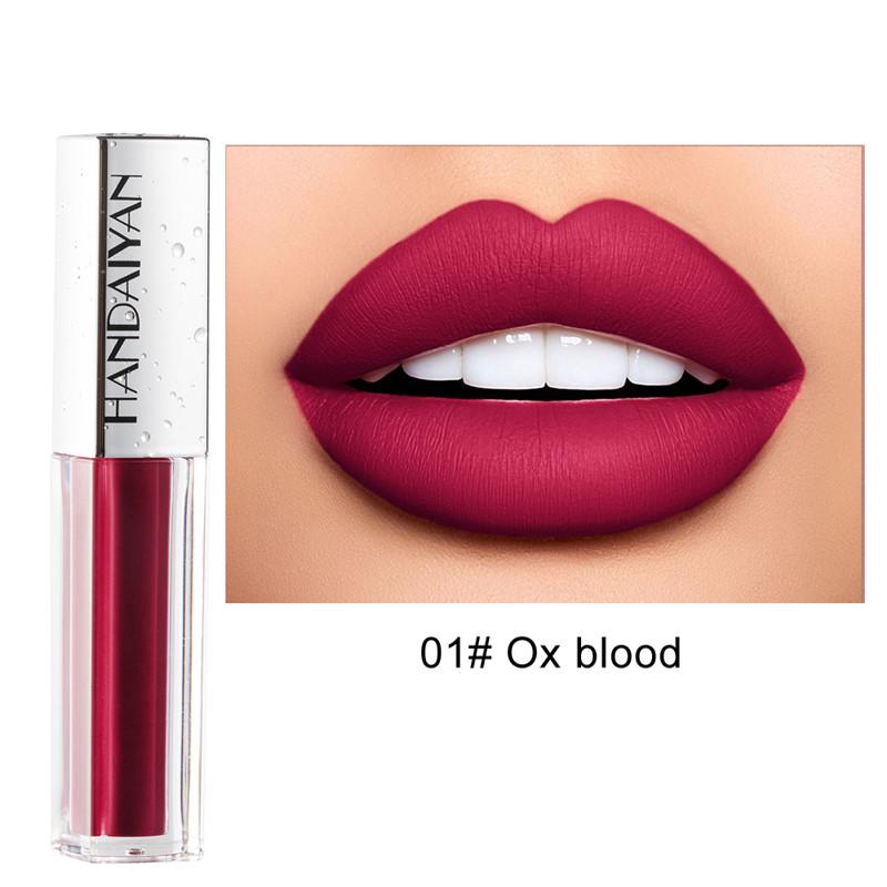 HANDAIYAN 12 Colors Lip Gloss Lce Cream Velvet Matte Lasting Moisturizing Lipstick Lip Glaze