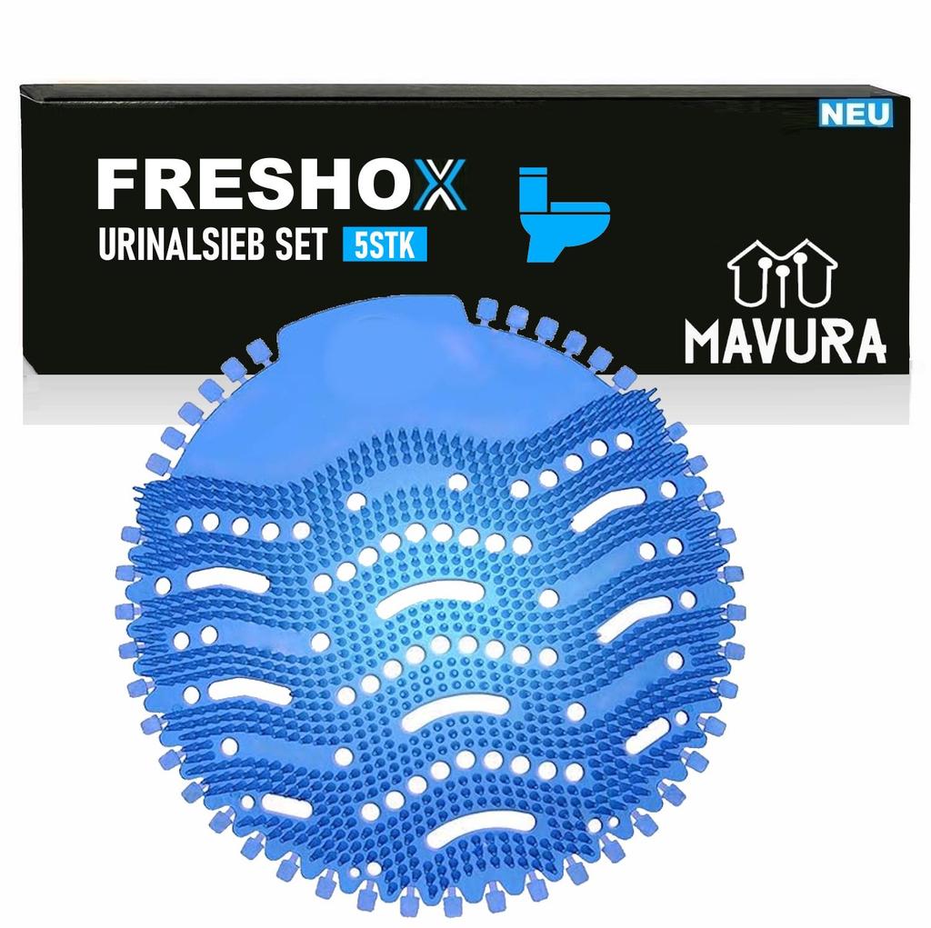FRESHOX 5 stk Duft-Urinalrist Urinalinnlegg Pissoarrist Luftfrisker 30 dager