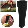 1 Pair Soccer Shin Guard Socks Double Layer Shin Pad Sleeves for Football Training Black Shin Guard for Football Training