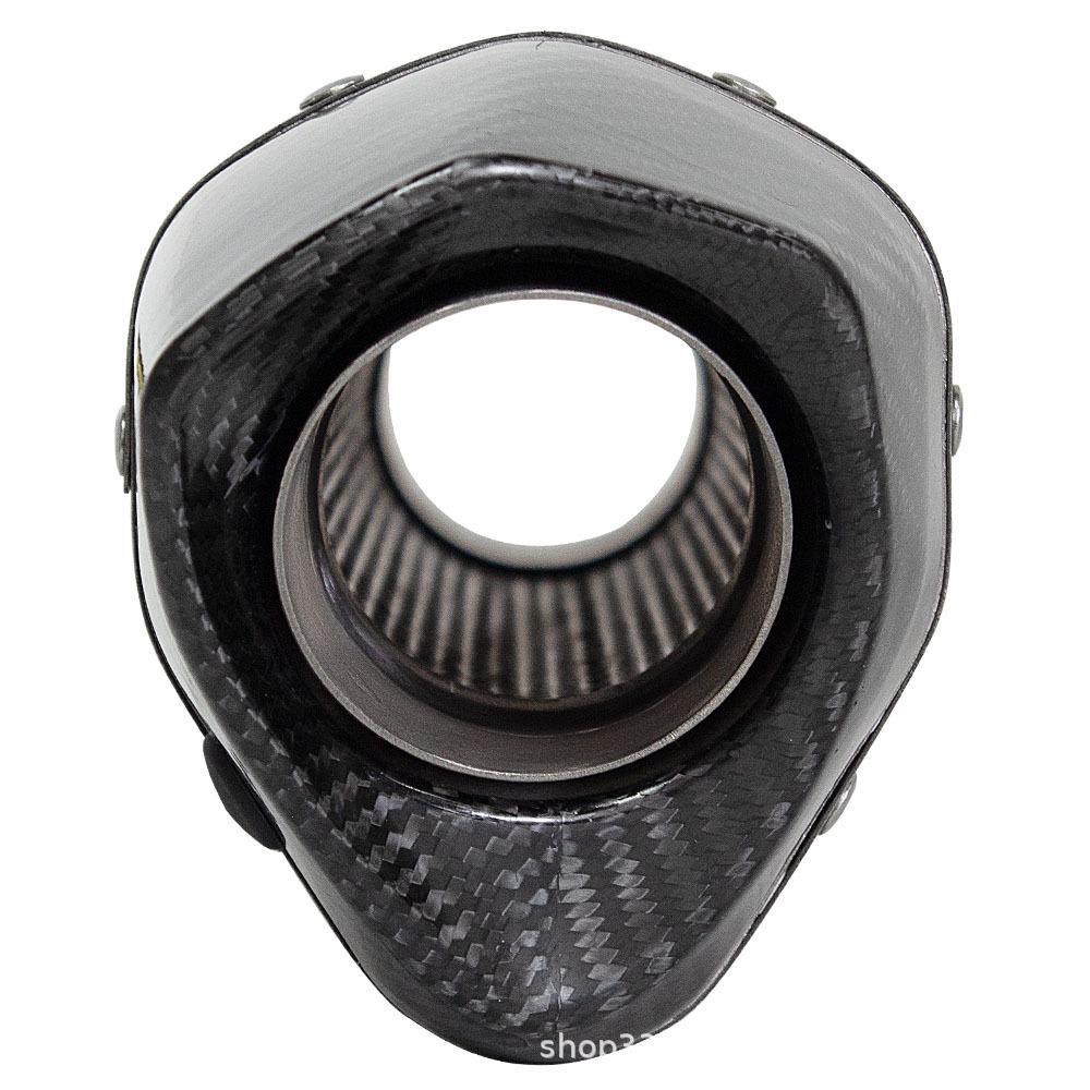 430 Titanium Alloy Exhaust Pipe Tail for Motorcycles & Scooters, Large Hexagonal 60MM.