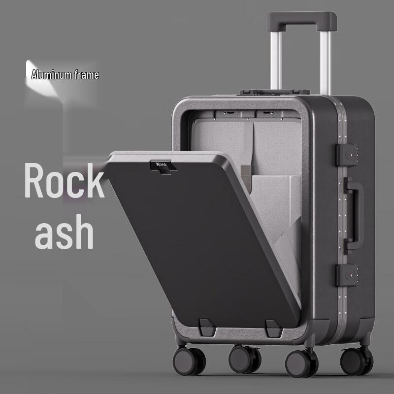 Kuaichi Durable ABS&PC Spinner Luggage with Front Opening 20 inches