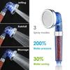 3 Fuctions Circular SPA Filter Hand Hold Shower Head Rainfall Water Saving Bathroom Accessories Filterate High Pressure Shower Nozzle