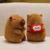 Popular Burger Backpack Kapibara Cute Capybara Plush Toy Doll Cute Children's Doll Gift