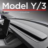 25th Anniversary Edition Carbon Fiber Dashboard Decorative Strip for Model 3/Y Console.