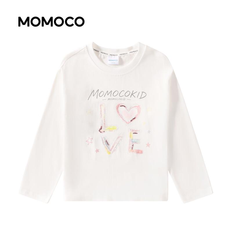 MOMOCO Girls' Long-Sleeve Cotton T-Shirt