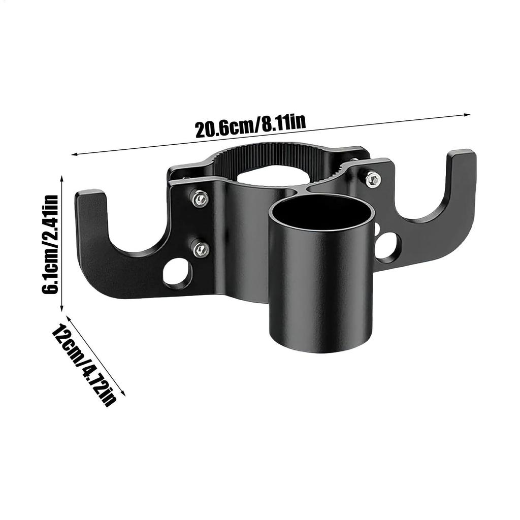 Towing Chain Organizer Heavy Duty Aluminum Alloy Hook 7 Way Plug Holder for Boat Truck Tractor Motorcycle Travel Outdoor