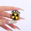 I'M RAD Enamel Pins Custom Skeleton Palm Brooches Lapel Badges Clothes Punk Jewelry Gift for Friends