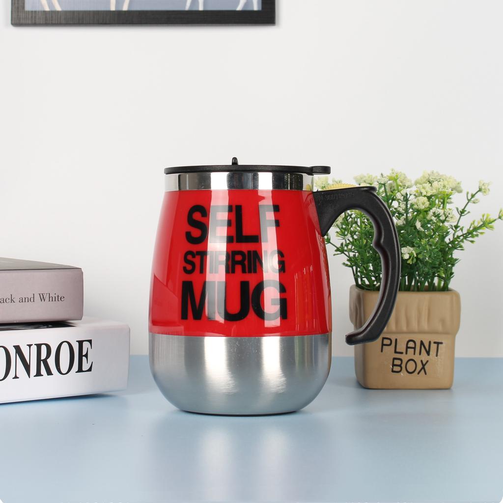 500ML Self Stirring Mug Stainless Steel Mix Coffee Tea Cup with Lid Automatic Electric Lazy Coffee Milk Mixing Auto Stirring Mug