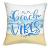 Home Decor Life Better At Beach Pillow Covers Pattern Cushion Cover Suitable For Sofa Bedroom Car Pillow Cover