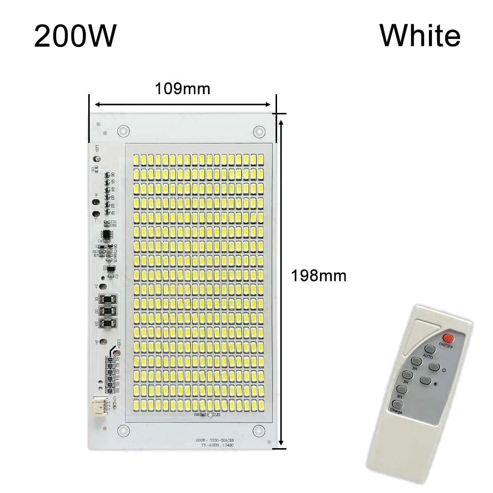 1Pcs SMD5730 LED Solar Light Board Remote Control Floodlight  For Outdoor Garden Lamp