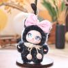Ornaments Rabbit Plush Keychain Big Ear with Flower Bunny Plush Doll Pendant  Car Decor