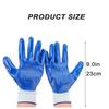 12 Pairs Nitrile Coated Work Gloves Unisex Abrasion Resistant Non Slip Waterproof Oil Resistant
