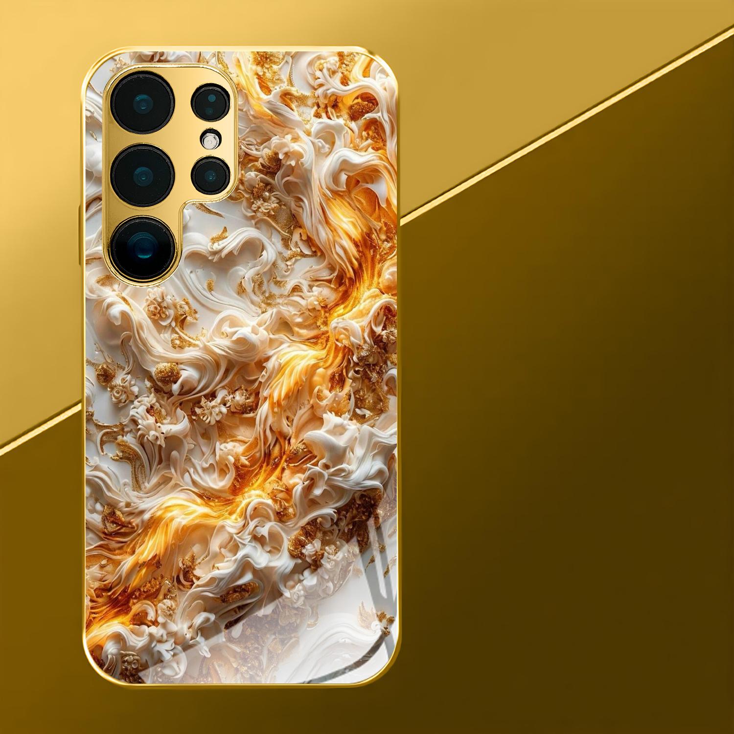 

Арт роскошный Высококачественный Чехол для Телефона Электроокрашенное Стекло ТПУ Чехол для Телефона для Samsung Galaxy S26 S25 S24 S23 S22 S21 FE, Ultra, Plus For Galaxy S26