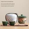 Portable Ceramic Tea Set Gift Box