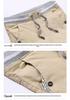 Men's Summer Slim Fit Linen Shorts: Korean Style, Casual, Mid-Length, Cotton Blend