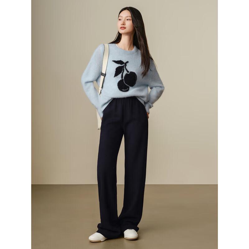 JUZI Anna Coco Thick Knit Wide-Leg Pants