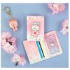 Estuche para tarjetas con parche de cuero oficial de BTS BT21 CHEERY BLOSSOM Auténtico