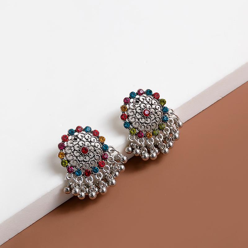 Kolczyki Kryształ Bohemy Oko Proroka - Styl Retro Europejski i Amerykański