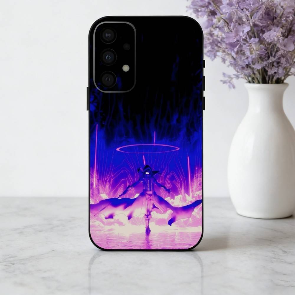 Manga The E-Eminence in S-Shadow phone Case For Samsung Galaxy A73,A72,A71,A70,A53,A52,A51,Others Soft Black Shell