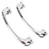1 Pair Chrome Interior Door Pull Handle Universal LWH106 Wearproof Inside Door Handle Replacement for Classic Cars Tudor