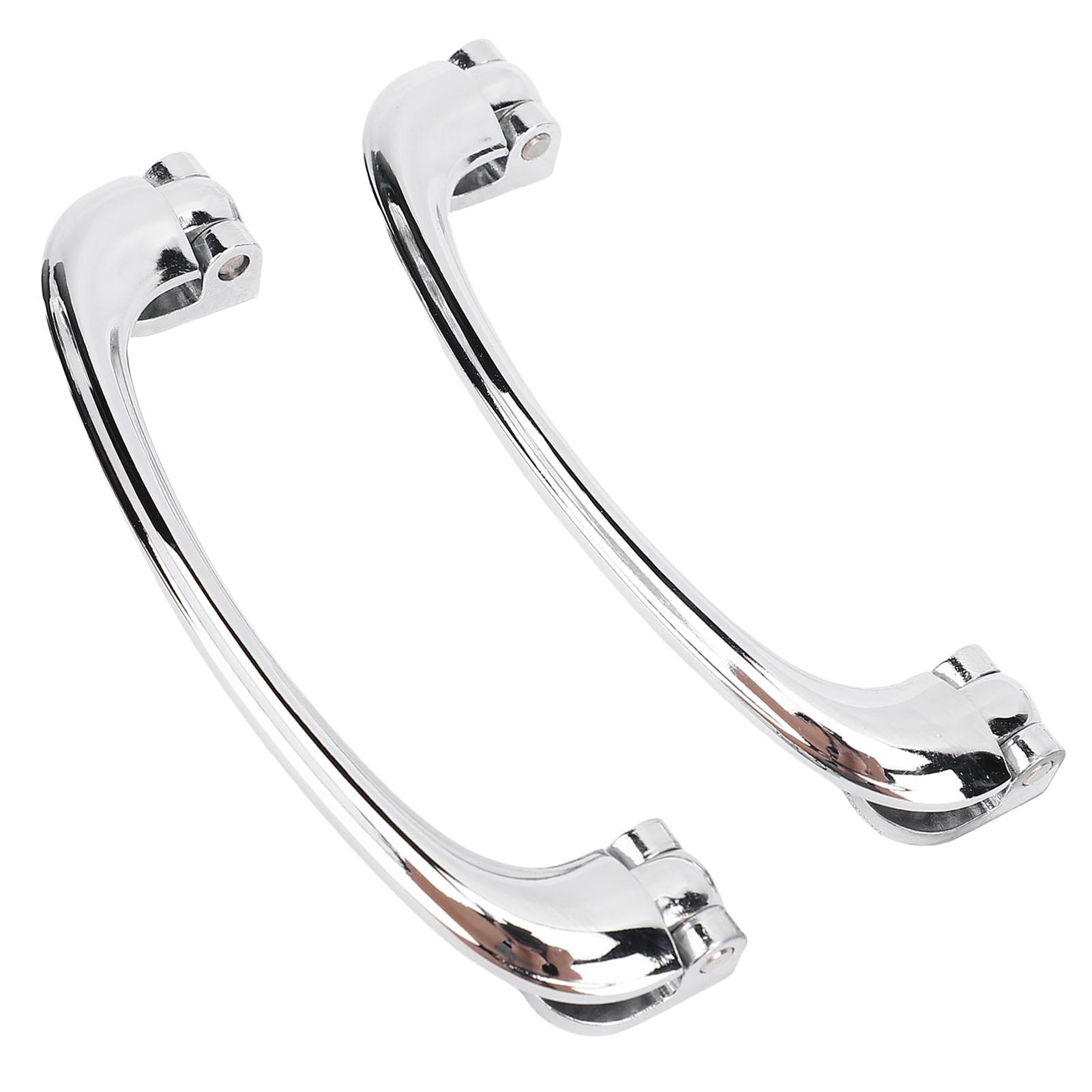 

1 Pair Chrome Interior Door Pull Handle Universal LWH106 Wearproof Inside Door Handle Replacement for Classic Cars Tudor