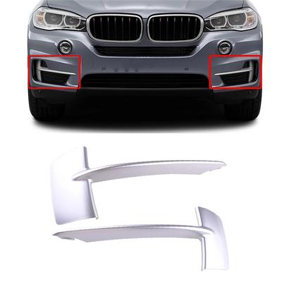 Pár předního nárazníku Gril Obložení mřížky Stříbrný ABS pro BMW X5 F15 2014-2017