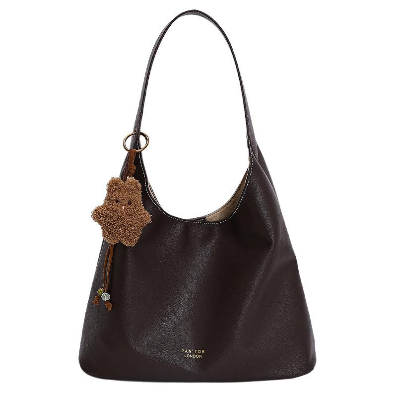 Retro Bag Women's Large Capacity 2025 New Autumn and Winter Simple Versatile Shoulder Bag Premium Texture Commuter Tote Bag