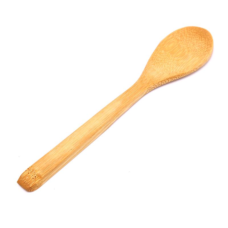 Wooden Round Bamboo Spoon Soup Tea Coffee Salt Spoon Jam Scoop Kitchen Tools