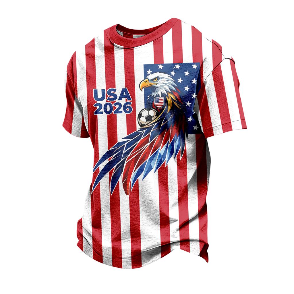 Men's Casual Short Sleeve T Shirt Crew Neck Comfortable Lightweight Soft Fabric Graphic Print Design
