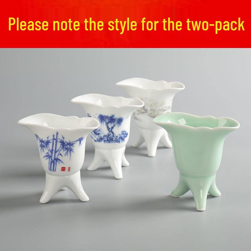 Emperor Celadon Ceramic Wine Set: Choose One or Two Retro Chinese Baijiu Cups