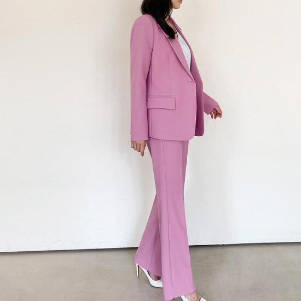 New ArrivalS Open Run Dimaer Pintuck Suit Women S Semi Wide dreSS pantS Vivid